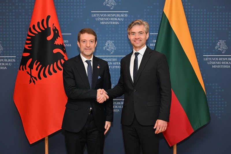 Lituania mbështetje për anëtarësimin e Shqipërinë në BE  Ministri Hoxha pritet në Vilnius nga homologu Budry
