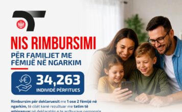 Nis rimburisimi për familjet me fëmijë në ngarkim