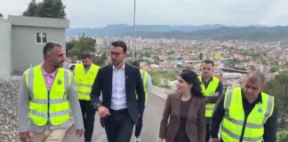 Karakaçi inspekton punimet e ujësjellësit të Elbasanit: Një investim që siguron cilësinë dhe sasinë e ujit në qytet
