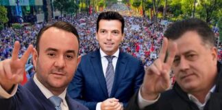 “Përzini klevisballinjtë dhe flamurzinjtë nga protesta”, protestuesit: Berisha në burg! Mos fusni hundët