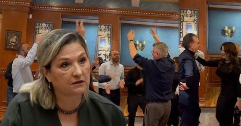 Qytetarët i duan larg protestës  Flutura Açka publikon foton ku Gaz Bardhi dhe deputetët e PD së festojnë  A keni moral ta quani veten  opozitë  