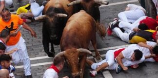 Vrapimi me dema në San Fermin të Spanjës, 12 të plagosur, njëri prej tyre në gjendje të rëndë