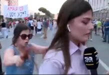 Gazetarja e Top News u sulmua fizikisht nga protestuesit teksa raportonte live, AGSH: Cenim i rëndë i lirisë së medias