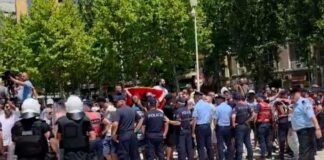Ra kjo protestë dhe u pamë me llumin