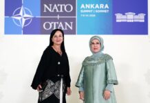 Emine Erdogan në qendër të vëmendjes, momentet që spikatën nga takimi me Zonjat e liderëve të NATO-s, e pranishme edhe Linda Rama, bie në sy afërsia me Brigitte Macron
