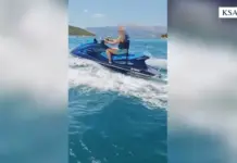 Hyri me Jet Ski në zonën ku laheshin pushuesit në Ksamil, policia bllokon mjetin dhe gjobit pronarin me 500 mijë lekë