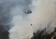 Zjarri në Krujë, Nufi: I shkaktuar nga njeriu, 3 helikopterë po punojnë për shuarjen