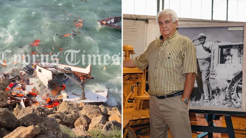 Stuhia e fortë godet Qipron  Humb jetën biznesmeni i njohur  varka ku ndodhej me familjen përplaset në shkëmbinj