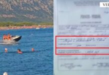 3 të rinjtë bënë manovra të rrezikshme sipër kokave të pushuesëve me jet-ski pa jelekë shpëtimi, Policia firmos gjobën për drejtuesin e mjetit