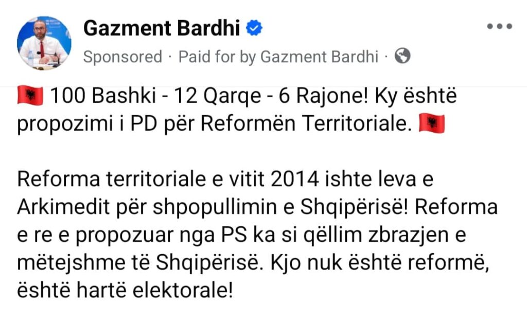 Qytetarët kundërshtojnë propozimin e PD për 100 bashki  Do të rrisë kostot dhe burokracinë