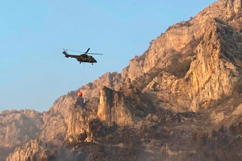 Situata e zjarreve  5 vatra ende aktive  Operacione intensive në Krujë  ndërhyrje me 4 helikopterë