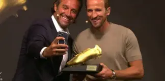Harry Kane mori në dorëzim ‘Këpucën e Artë’, selfie me Tonin bëhet virale: Meriton Topin e Artë