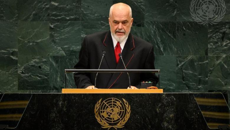 Fjala e PLOTË  Edi Rama në OKB  Makineria e Inteligjencës Artificiale do të bindet  pyetja është  kujt 