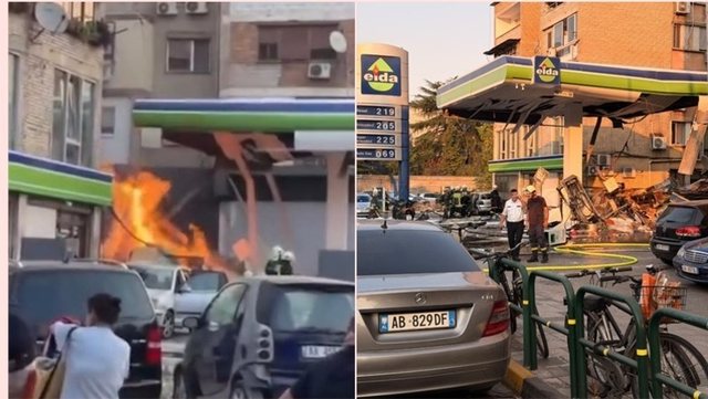 Shpërthen depozita e karburantit  Eida  te  Brryli   shembet një godinë një katëshe 
