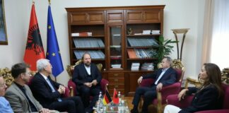 Balla takim me Anton Hofreiter: Mirënjohje Gjermanisë për mbështetjen në rrugëtimin europian të Shqipërisë