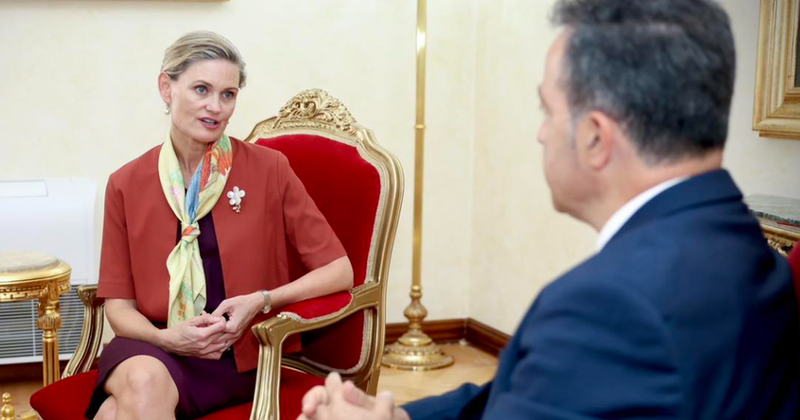 E ngarkuara me punë e SHBA së takim me Niko Peleshin  bisedime me dyer të mbyllura në Kryesinë e Kuvendit