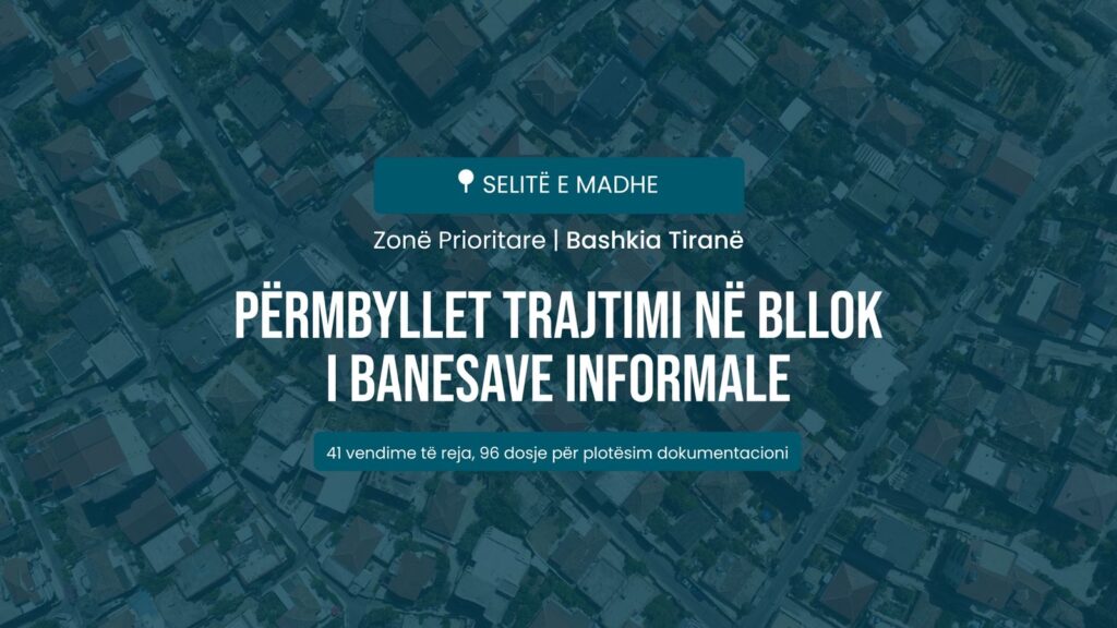 Shërbim derë më derë  Kadastra përfundon evidentimin e banesave informale në zonën e Selitës së Madhe në Tiranë  afishohet lista  Emrat 