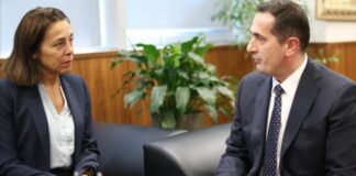 Ambasadorja e BE në Tiranë shkon në zyrën e Klodian Brahos, zbulohet fokusi i bisedës