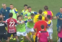 Skandal në Superkupën argjentinase/ Estudiantes-Rosario Central mbyllet me sherr mes skuadrave