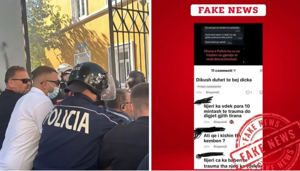  Nuk ka asnjë humbje jete   Protesta e dhunshme te Ministria e Arsimit  disa persona përfundojnë në spital