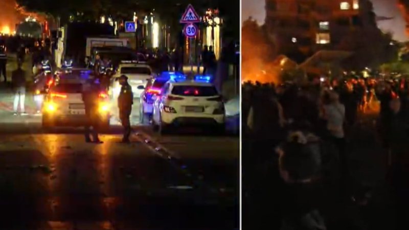 Gaz lotsjellës dhe përplasje gjatë protestës  Ministria e Shëndetësisë publikon bilancin e të dëmtuarve  Policë  gazetarë dhe kalimtarë nën kujdesin e mjekëve
