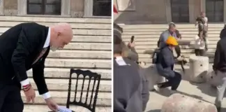 “Stolat” e betonit u rrokullisën në bulevard, Rama ironizon pedagogët dhe refuzimin e tyre për dialog: Erdhën përsëri…