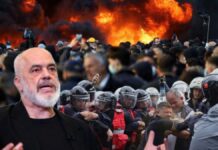 Dita e katërt e protestës, të rinjtë përshkallëzojnë marshimin në Tiranë! Digjen kosha dhe shkulen kangjella