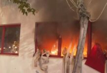 Zjarri te Komisariati Nr.3, raportohet disa efektivë të plagosur